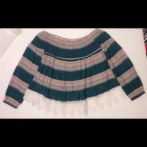 Off the shoulder Listicle blouse